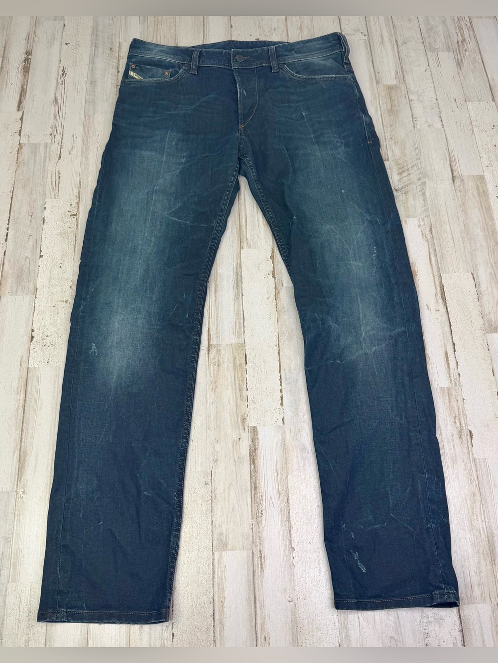 Diesel Koolter DNA Mens Jeans 31x30 (32x32) Slim Tapered Blue Denim